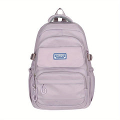 Large Capacity Preppy Backpack Lightweight School Daypack
