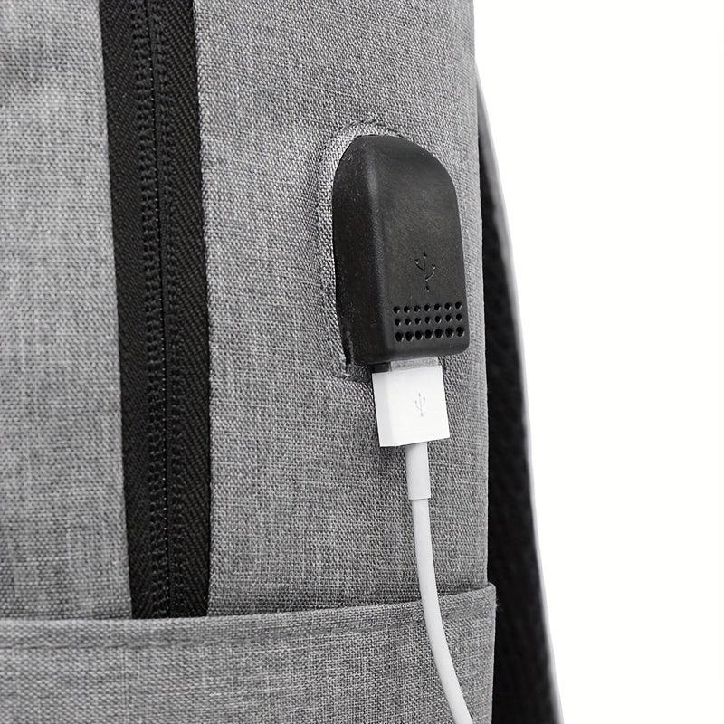 Large Capacity Laptop Backpack USB Charging Anti Theft School Travel Bag