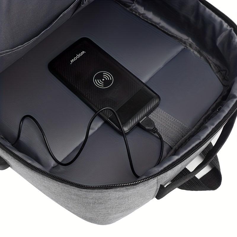 Large Capacity Laptop Backpack USB Charging Anti Theft School Travel Bag