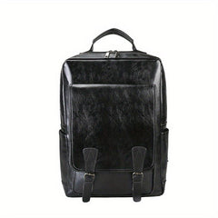 Vintage Business Backpack PU Leather Laptop School Bag