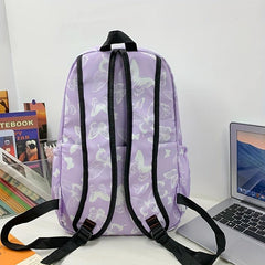 Colorful Butterfly Pattern Laptop Backpack Waterproof Travel Rucksack