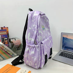 Colorful Butterfly Pattern Laptop Backpack Waterproof Travel Rucksack
