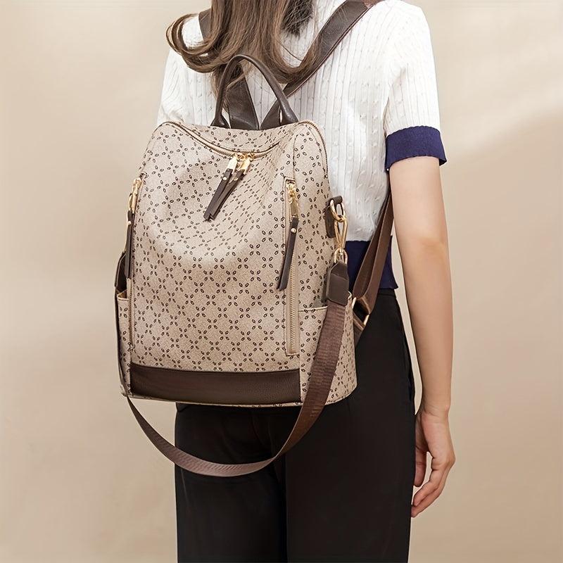 Casual Vintage Backpack Zipper Classic Rucksack Travel Daypack