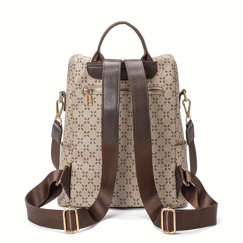 Casual Vintage Backpack Zipper Classic Rucksack Travel Daypack