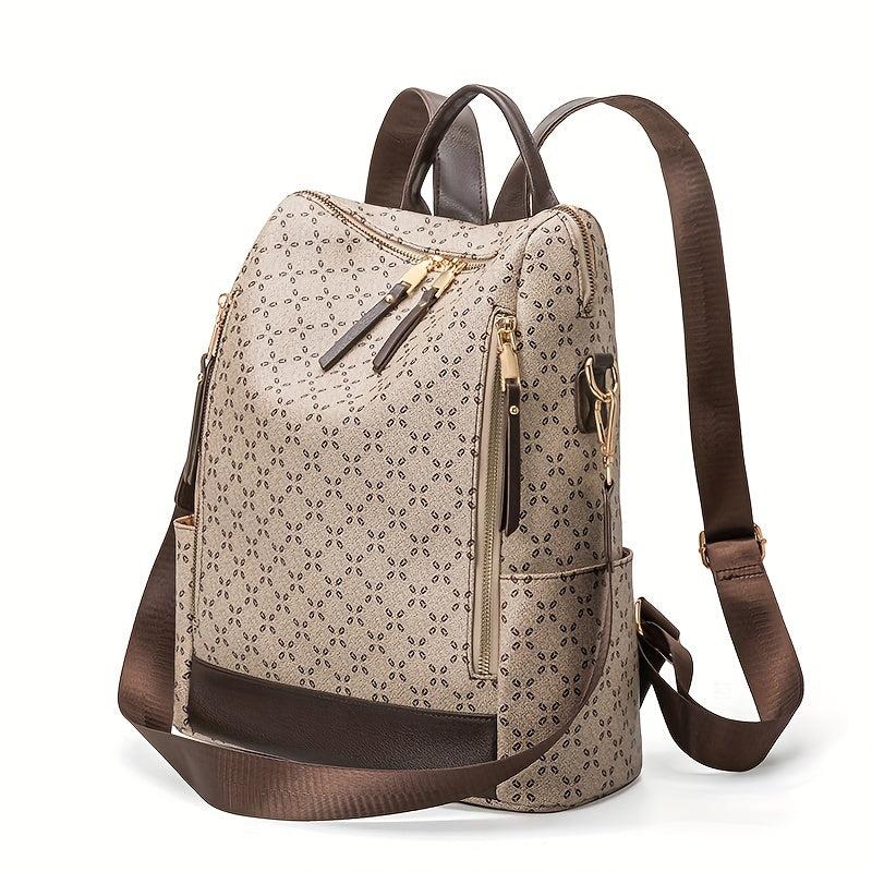 Casual Vintage Backpack Zipper Classic Rucksack Travel Daypack