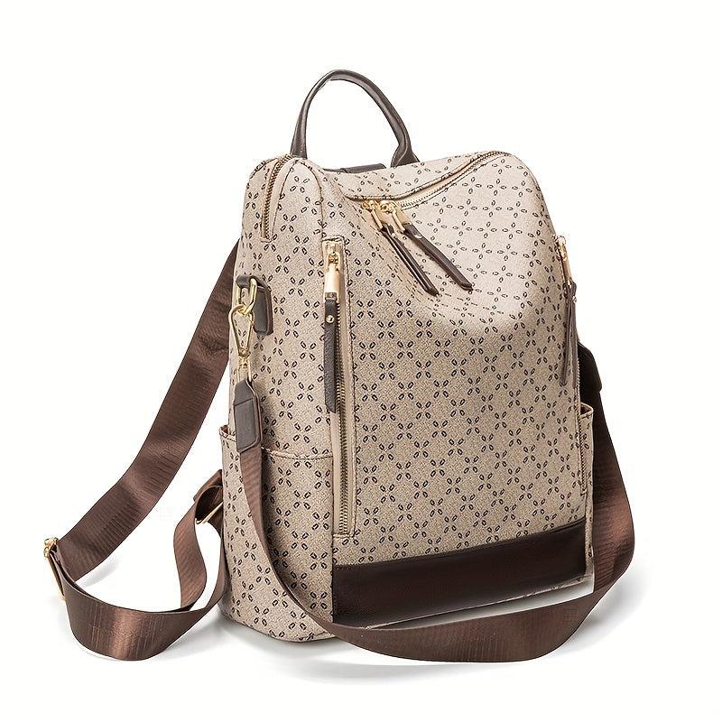 Casual Vintage Backpack Zipper Classic Rucksack Travel Daypack