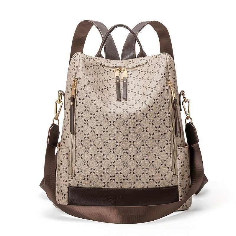 Casual Vintage Backpack Zipper Classic Rucksack Travel Daypack