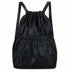 Foldable Nylon Drawstring Backpack Women's Casual Travel Bag