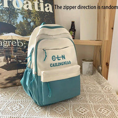 Large Capacity Preppy Backpack School Laptop BookBag