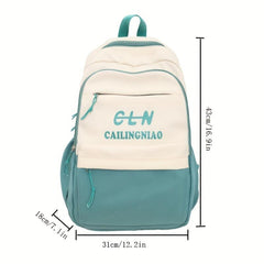 Large Capacity Preppy Backpack School Laptop BookBag
