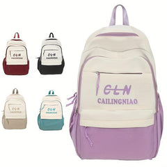 Large Capacity Preppy Backpack School Laptop BookBag
