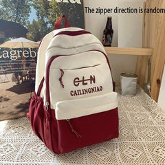 Large Capacity Preppy Backpack School Laptop BookBag