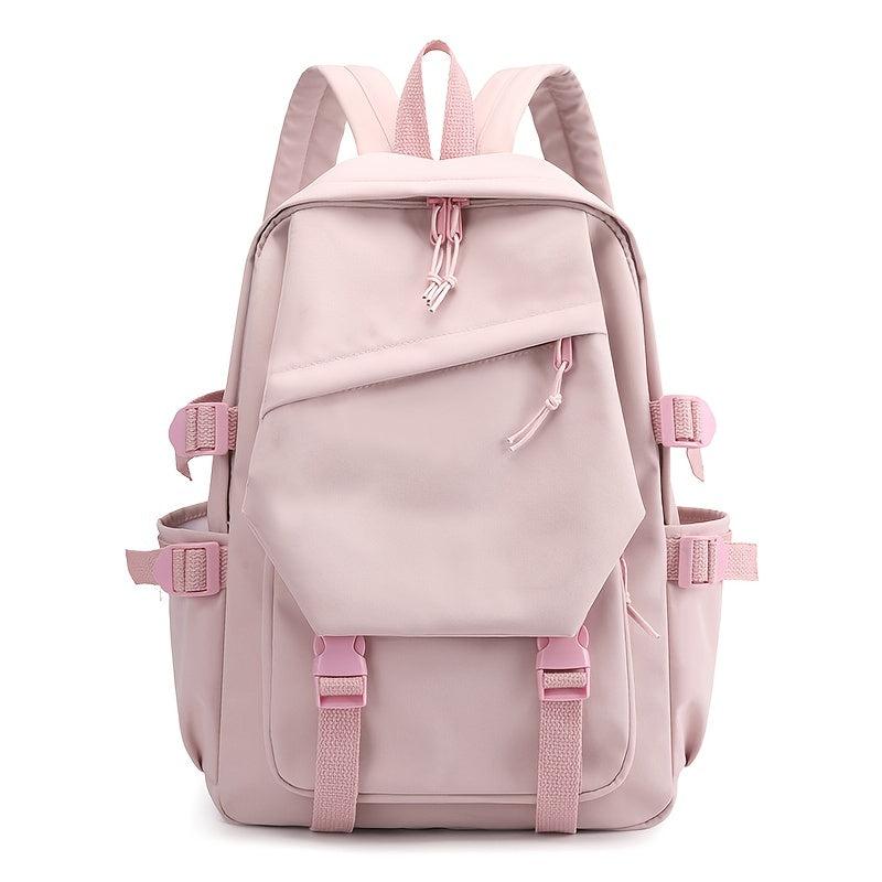 Preppy Zipper School Bag Minimalist Back To School Daypack