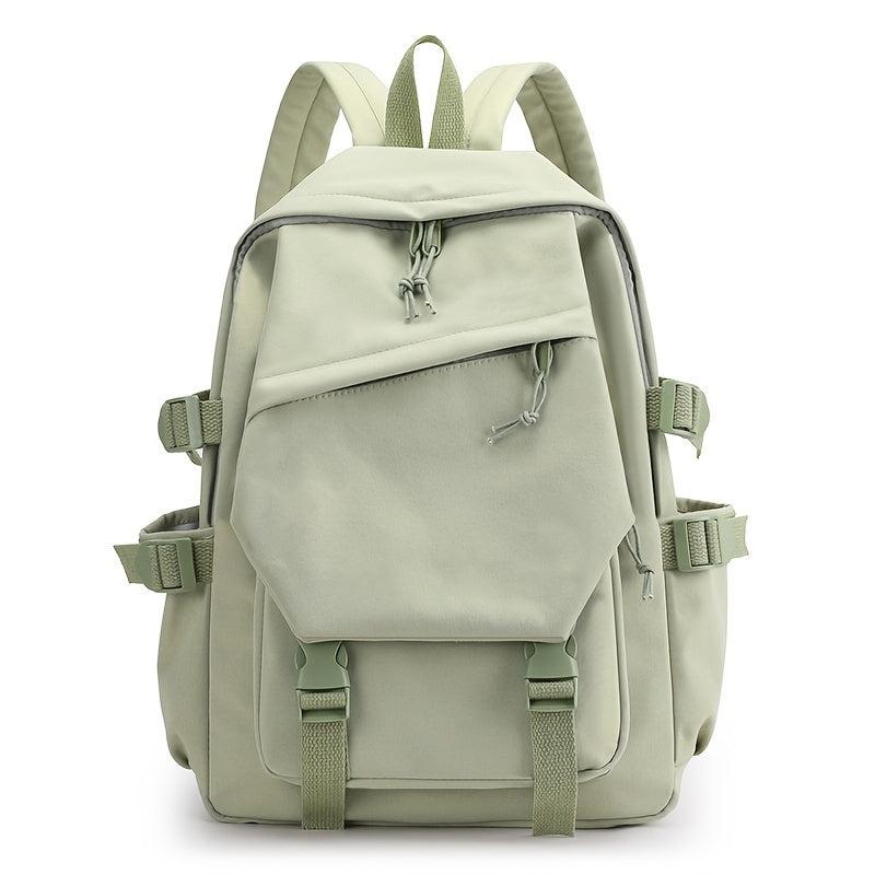 Preppy Zipper School Bag Minimalist Back To School Daypack