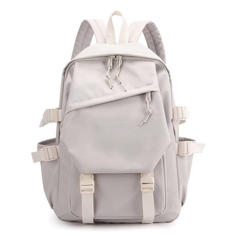 Preppy Zipper School Bag Minimalist Back To School Daypack
