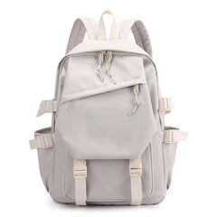 Preppy Zipper School Bag Minimalist Back To School Daypack