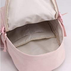 Preppy Zipper School Bag Minimalist Back To School Daypack