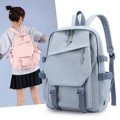 Preppy Zipper School Bag Minimalist Back To School Daypack