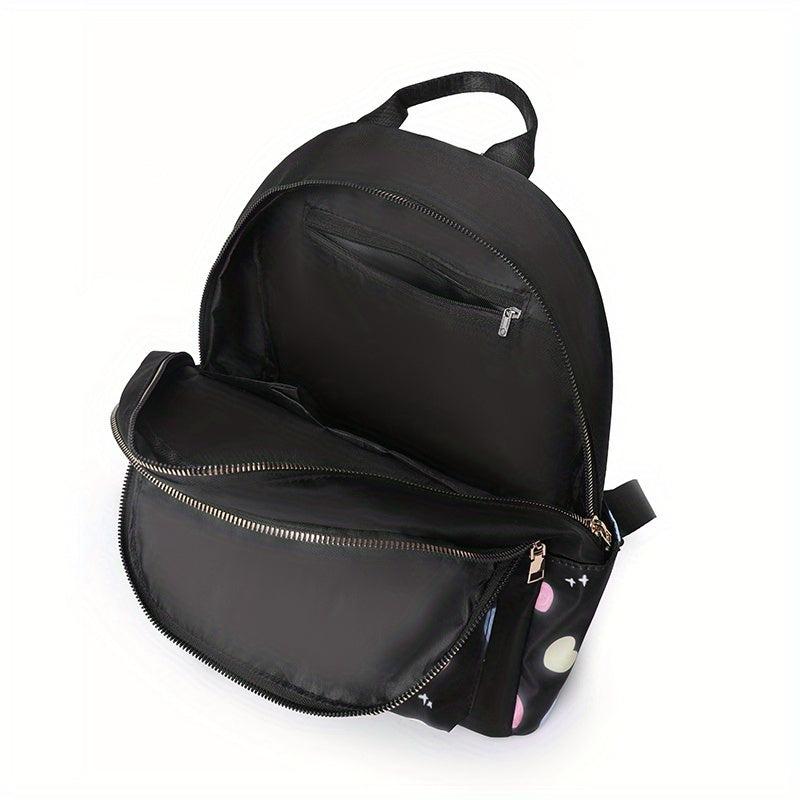 Heart Pattern Backpack Preppy Back To School Bag