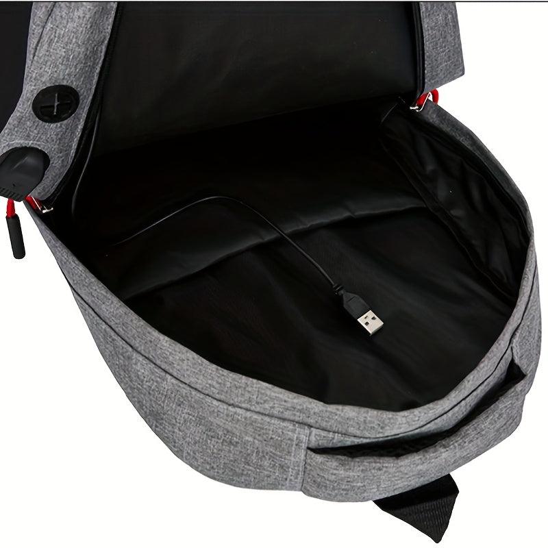 Preppy 3 Pcs Colorblock Bag Sets Backpack Crossbody Clutch Pouch Back To School
