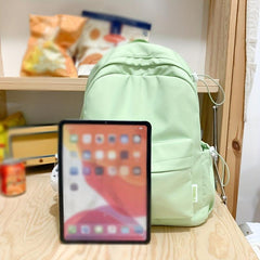 Preppy Style Laptop Backpack Schoolbag Casual Travel Rucksack