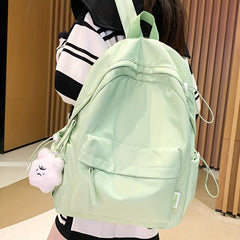 Preppy Style Laptop Backpack Schoolbag Casual Travel Rucksack