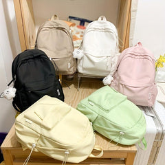 Preppy Style Laptop Backpack Schoolbag Casual Travel Rucksack