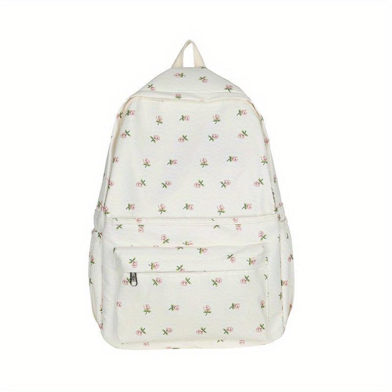 Flower Pattern Backpack Rucksack School Bag Travel Daypack