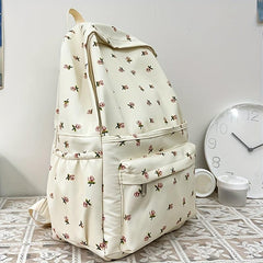 Flower Pattern Backpack Rucksack School Bag Travel Daypack