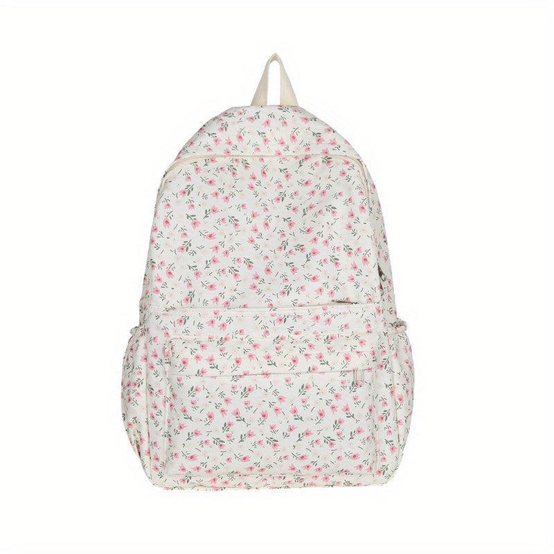Flower Pattern Backpack Rucksack School Bag Travel Daypack