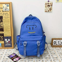 Large Capacity Preppy Backpack Oxford Durable Lightweight Laptop Daypack