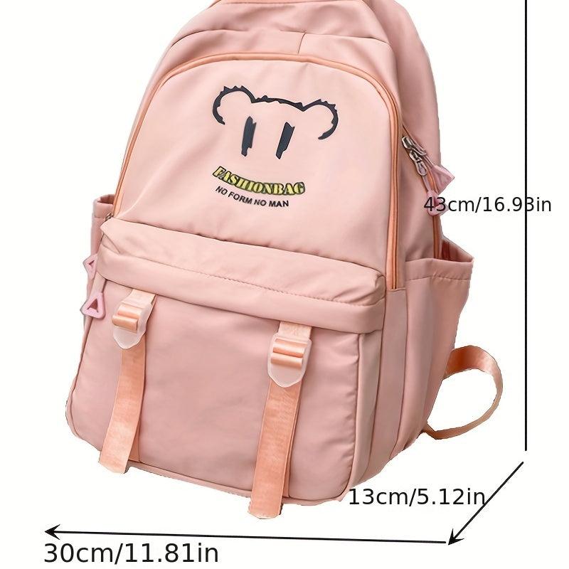 Large Capacity Preppy Backpack Oxford Durable Lightweight Laptop Daypack