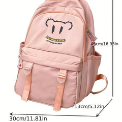 Large Capacity Preppy Backpack Oxford Durable Lightweight Laptop Daypack