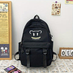 Large Capacity Preppy Backpack Oxford Durable Lightweight Laptop Daypack