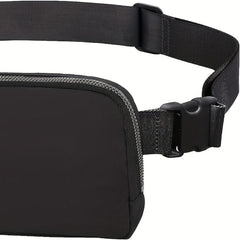 Adjustable Zip Sports Shoulder Bag Solid Casual Bag