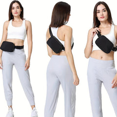Adjustable Zip Sports Shoulder Bag Solid Casual Bag