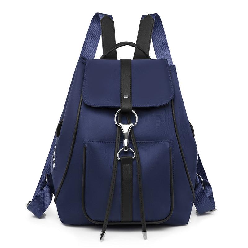Small Drawstring Backpack with Buckle Decor Flap