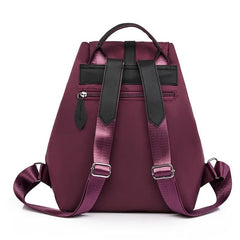 Small Drawstring Backpack with Buckle Decor Flap