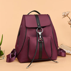 Small Drawstring Backpack with Buckle Decor Flap
