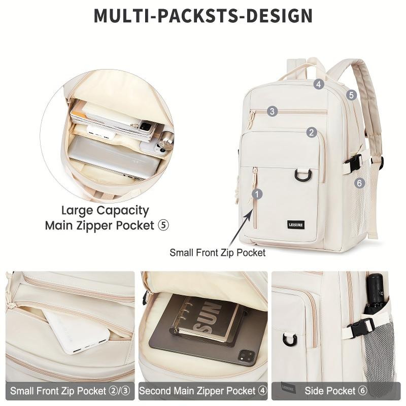 Large Capacity Preppy Backpack for Students Teens Girls