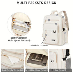 Large Capacity Preppy Backpack for Students Teens Girls