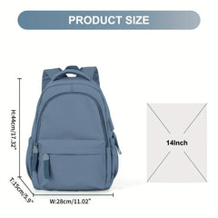 Large Capacity Backpack USB Charging Port Dacron Lightweight Waterproof Bag