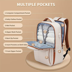 Heavy Duty Travel Backpack Large Capacity Waterproof Daypack