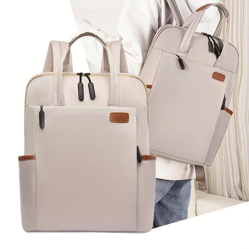Large Capacity Preppy Backpack Oxford Lightweight Laptop Campus Daypack