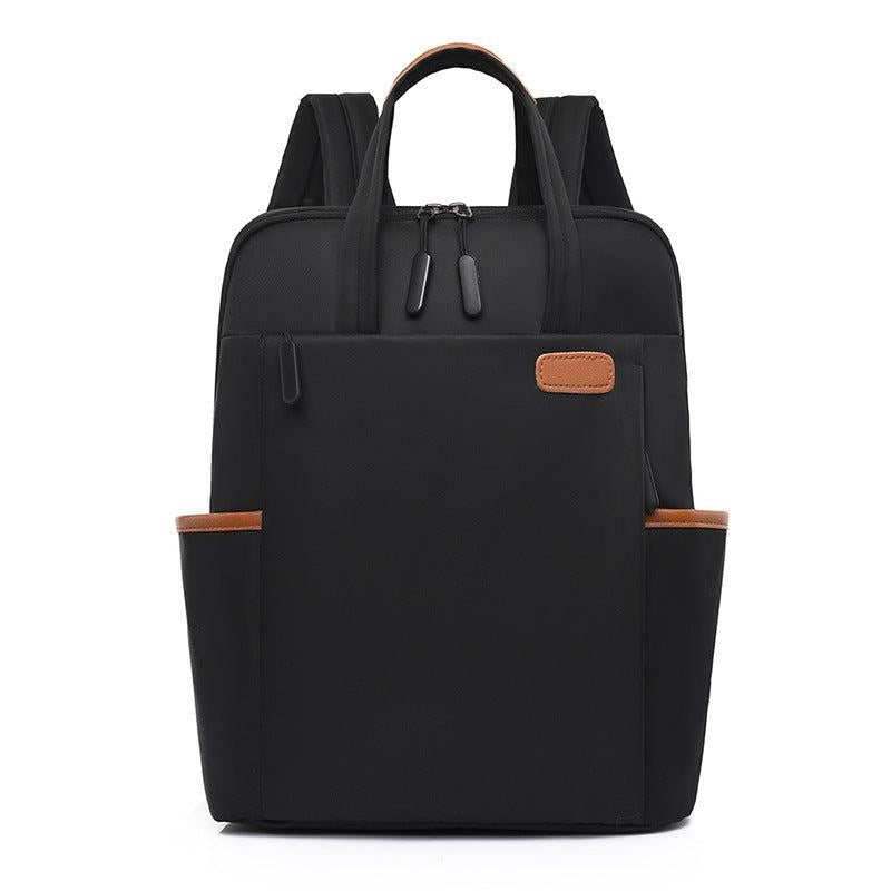 Large Capacity Preppy Backpack Oxford Lightweight Laptop Campus Daypack