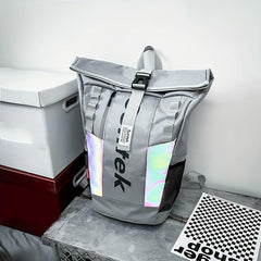 Large Capacity Laser Carry On Preppy Backpack Oxford Lightweight
