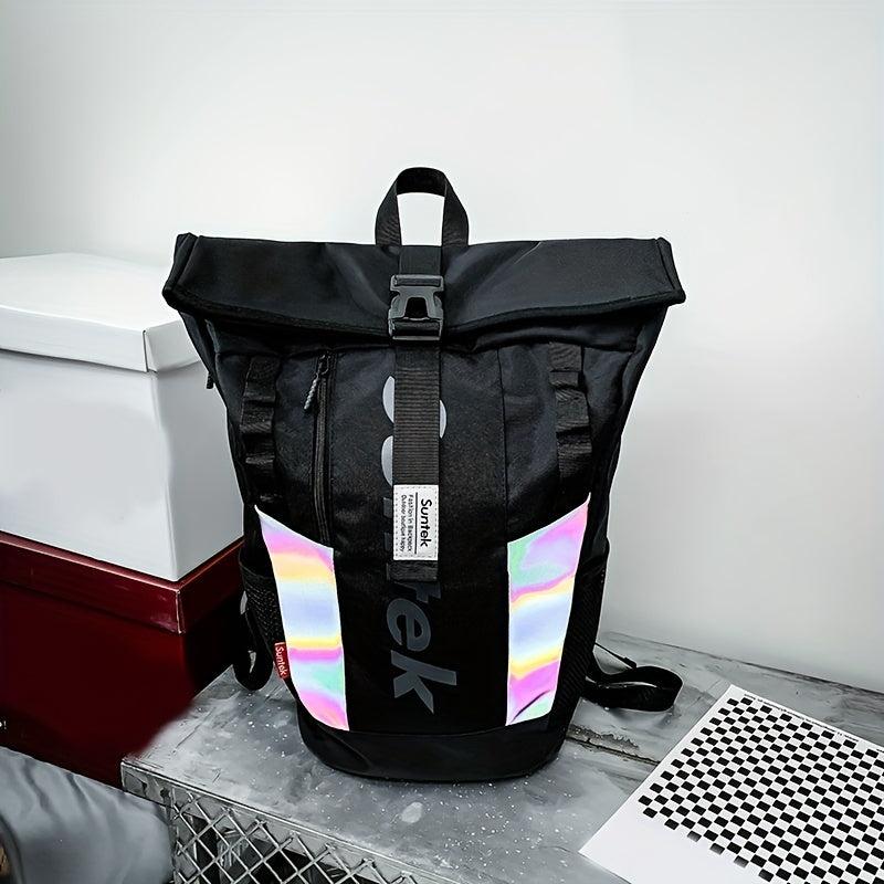 Large Capacity Laser Carry On Preppy Backpack Oxford Lightweight