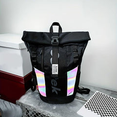Large Capacity Laser Carry On Preppy Backpack Oxford Lightweight