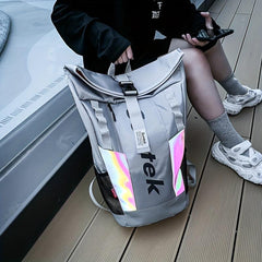 Large Capacity Laser Carry On Preppy Backpack Oxford Lightweight
