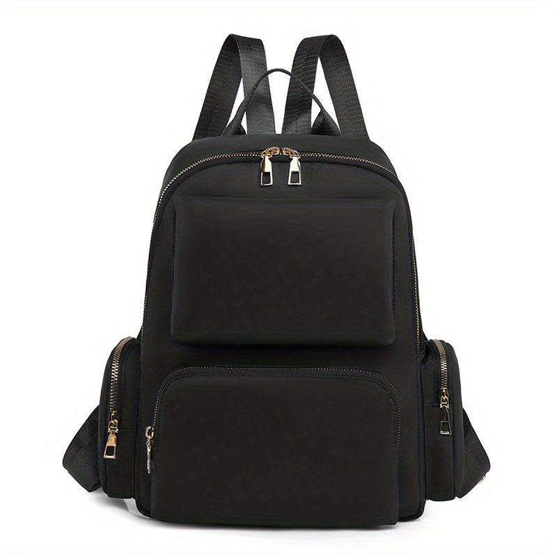 Casual Solid Backpack All Match Storage Travel Daypack Women's Classic Rucksack